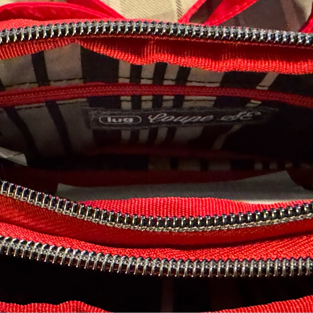Lug Quilted Red Convertible Belt/Crossbody Bag - Picture 5 of 8